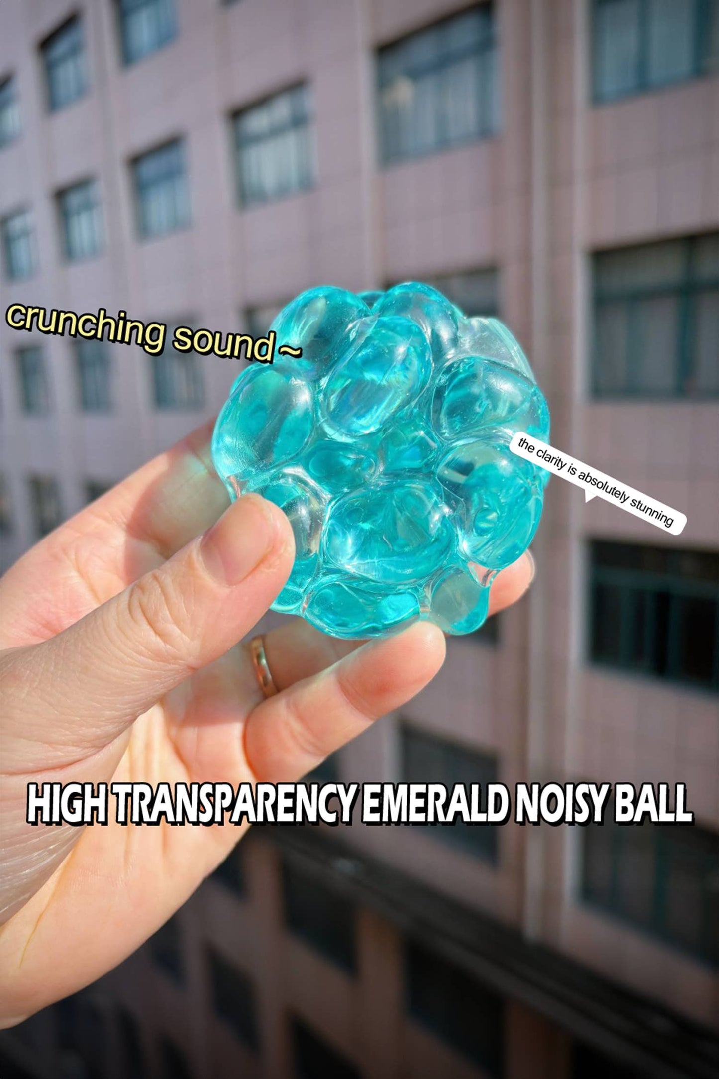 High Transparency Noisy Squeeze Ball Stress Relief Toy