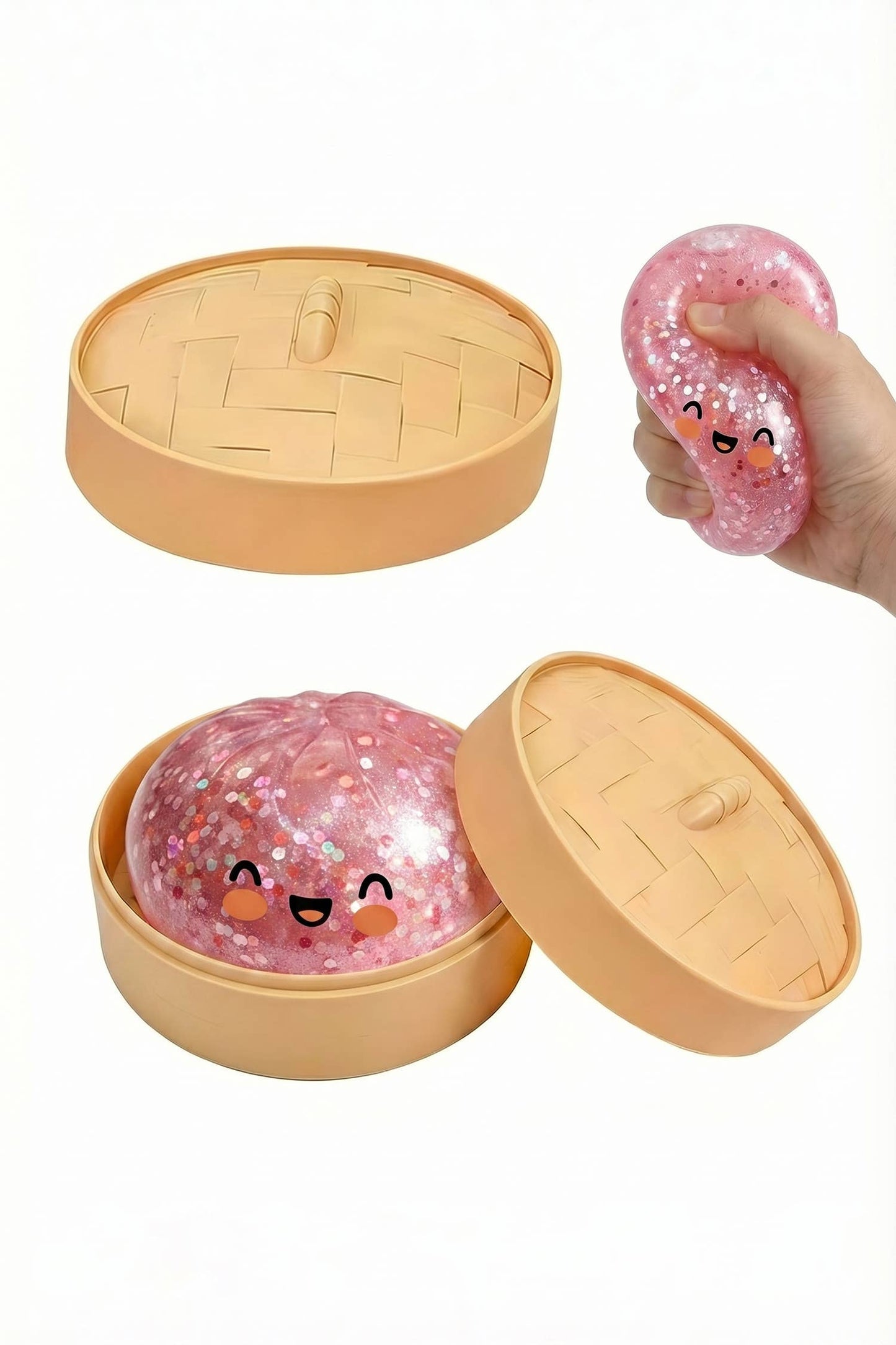 Cute Dumpling Squishy Stress Relief Squeeze Toy