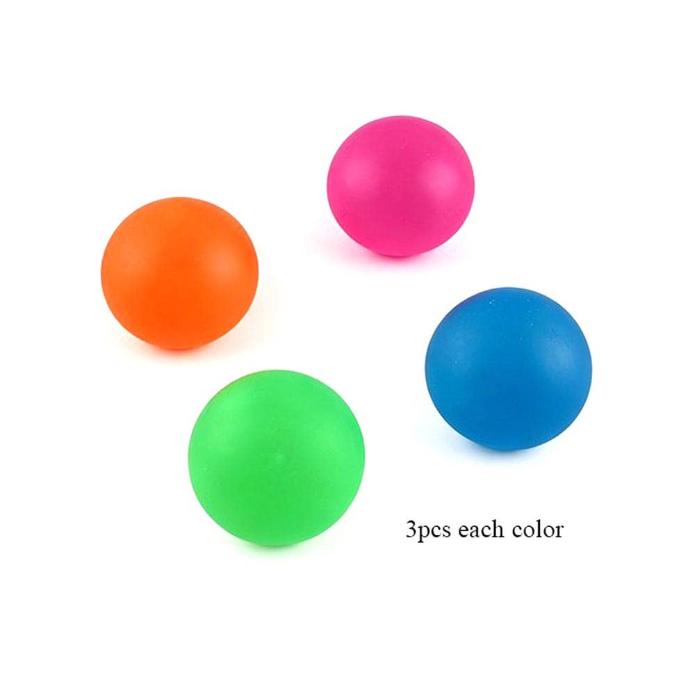 12PCS - Color Ball Squeeze Squishy Stress Relief Toy