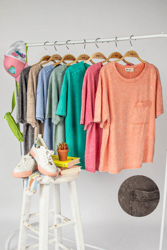 Mineral Washed Pocket Tee