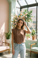 Double Band Sleeve Knit Top