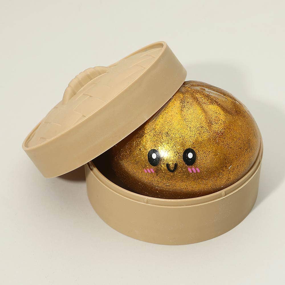 12PCS - Cute Glitter Dumpling Squishy Stress Relief Ball Toy