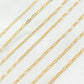 141FGF. 14K Yellow Gold Filled Flat Long and Short Chain