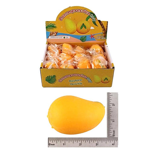 12PCS - Mango Squeeze Squishy Stress Relief Toy