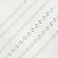 1370SBSS. Sterling Silver Diamond Cut Oval Cable Link Chain