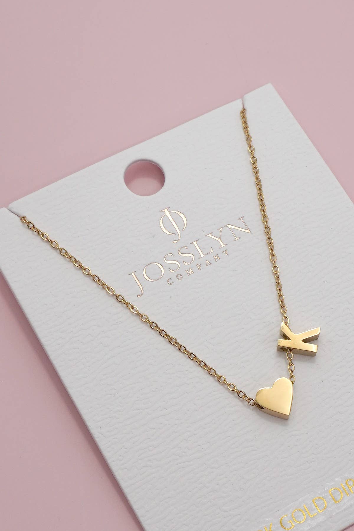 18K STAINLESS STEEL TARNISH FREE INITIAL NECKLACE | 40NK9440