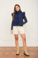 FLUTTER SLEEVE BOW DETAIL ZIP-UP PUFFER VEST