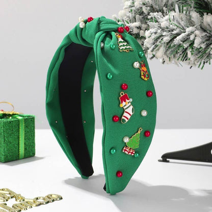 CHRISTMAS TREE SANTA REINDEER HAIR BAND HEADBAND | 40HB173