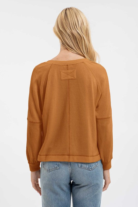 Raglan Henley Top