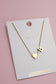 18K STAINLESS STEEL TARNISH FREE INITIAL NECKLACE | 40NK9440