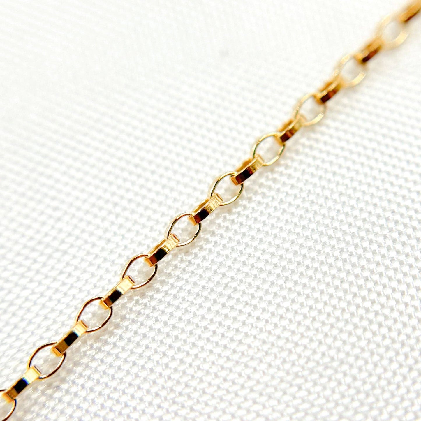 887GF. 14K Gold Filled Oval Rolo Chain