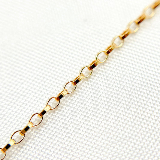 887GF. 14K Gold Filled Oval Rolo Chain