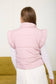 FLUTTER SLEEVE BOW DETAIL ZIP-UP PUFFER VEST