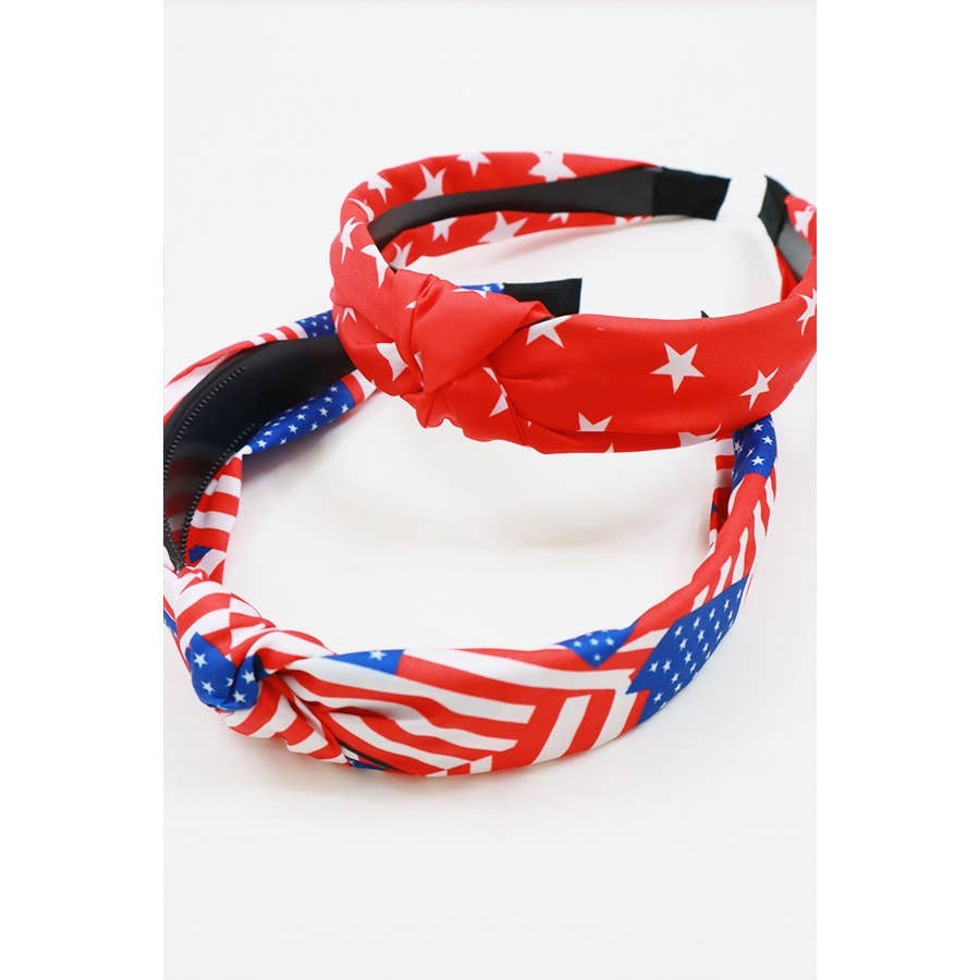 4-Kinds American Patriotic Knotted Headband