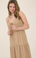 Striped Tiered Midi Sundress