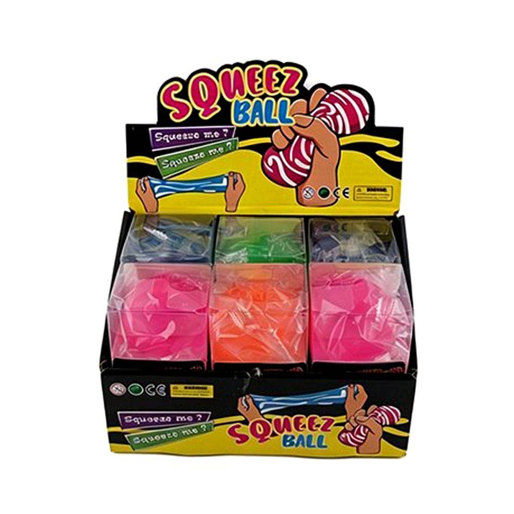 12PCS - Color Ball Squeeze Squishy Stress Relief Toy