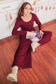 Wide Leg Solid Knit Casual Jumpsuit