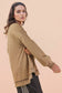 Mock Neck Mineral Washed Knit Causal Top