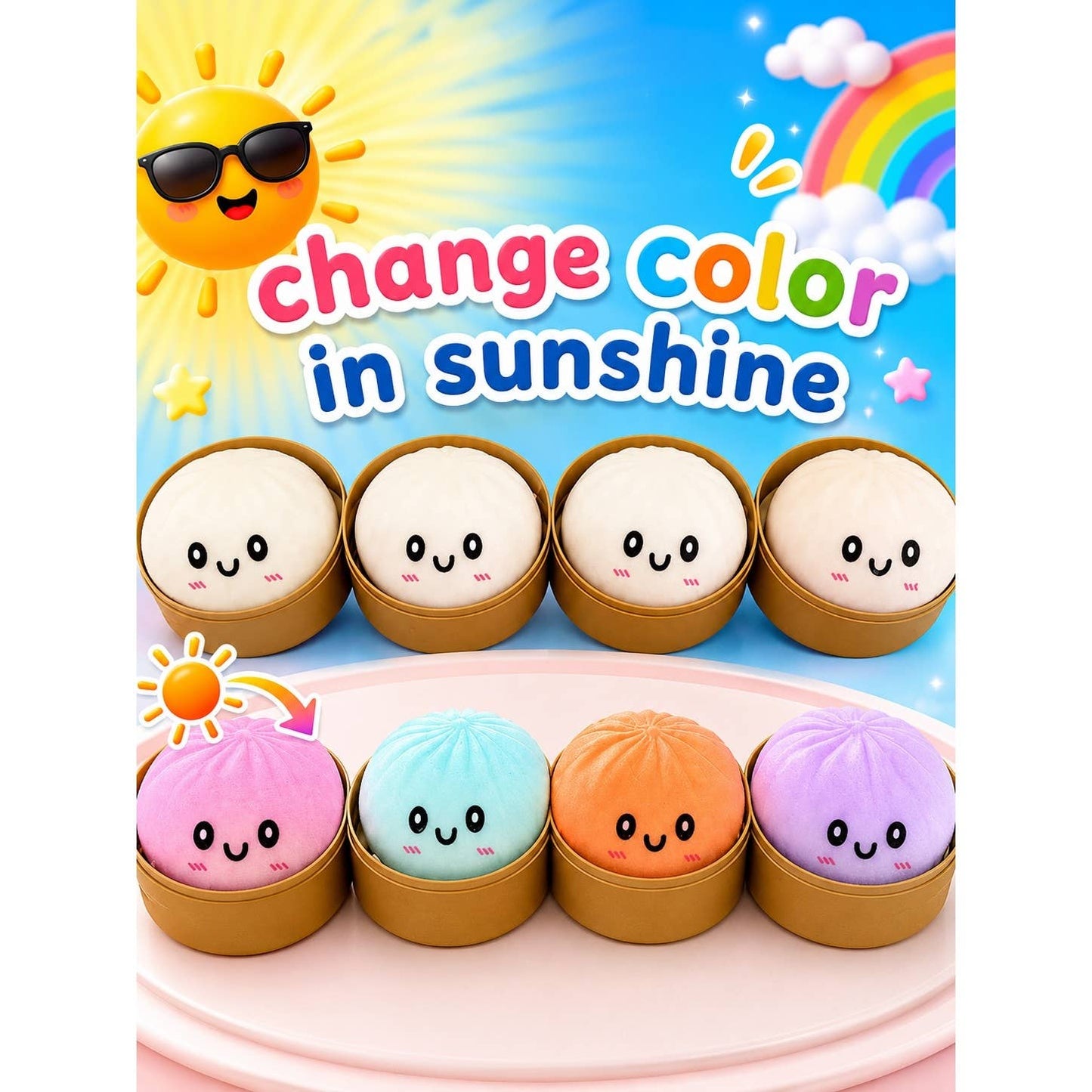 Color Changing Mini Dumpling Squishy Toy
