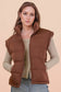 High Neck Casual Comfy Puffer Vest