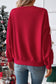 CWTBLL4035_RED BOW CREWNECK CHRISTMAS SWEATSHIRT