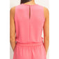 Drawstring Waist Sleeveless Romper