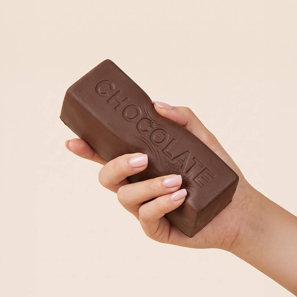 12PCS - Chocolate Bar Shaped Squeeze Squishy Stress Relief Toy