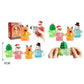 12PCS - Glitter Christmas Squeeze Squishy Stress Relief Toy
