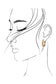 PEARL STUDDED HOOP EARRINGS | 31E24034