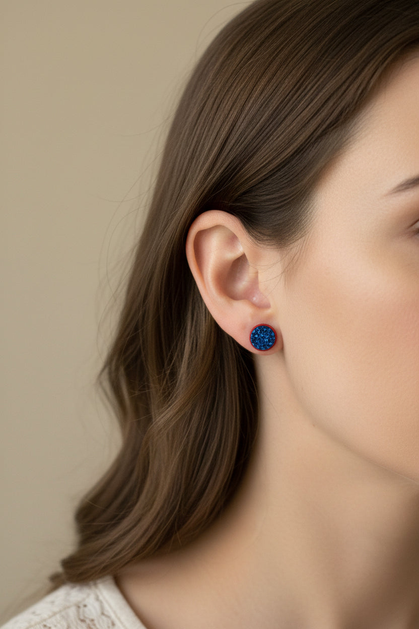 Fourth of July stud earrings