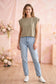 Double Band Sleeve Knit Top