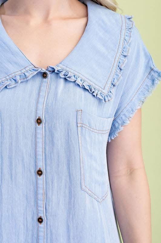 Collar shirt dress