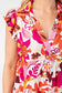 Tiered v-neck mini dress