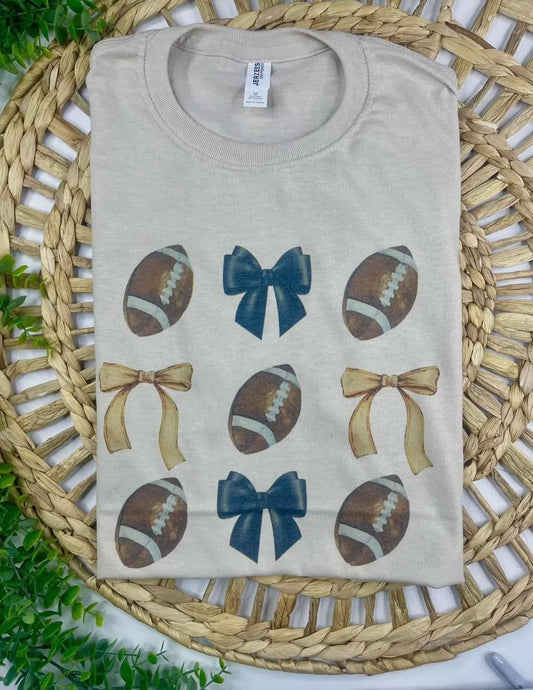 Football and Bows Tee
