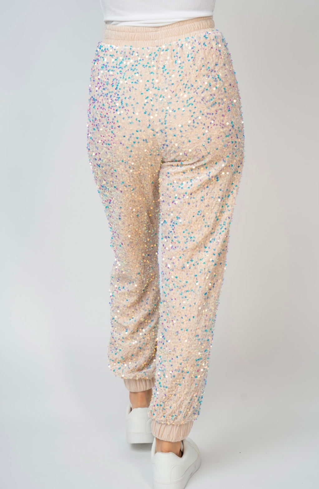 Holiday Sequin Knit Joggers