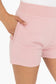 Fleece Ribbed Waistband Lounge Shorts