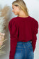 Burgundy Long Sleeve Knit Bodysuit