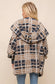 Checkered Oversized Fur Jacket