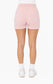 Fleece Ribbed Waistband Lounge Shorts