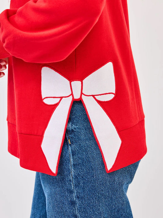 Lakelyn Merry Bow Crewneck
