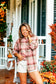 Plaid Button Down Shirt Jacket