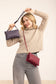 M013 Riley Monogrammable 3 Compartment Crossbody/Wristlet