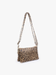 M013LP Riley Leopard 3 Compartment Crossbody/Wristlet