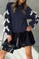 CWTBLL4035_RED BOW CREWNECK CHRISTMAS SWEATSHIRT