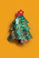 CHRISTMAS TREE SANTA SNOWMAN HAIR CLAW CLIPS | 40H939