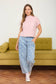 DANDELION WASHED DENIM DRAWSTRING DETAIL JEANS