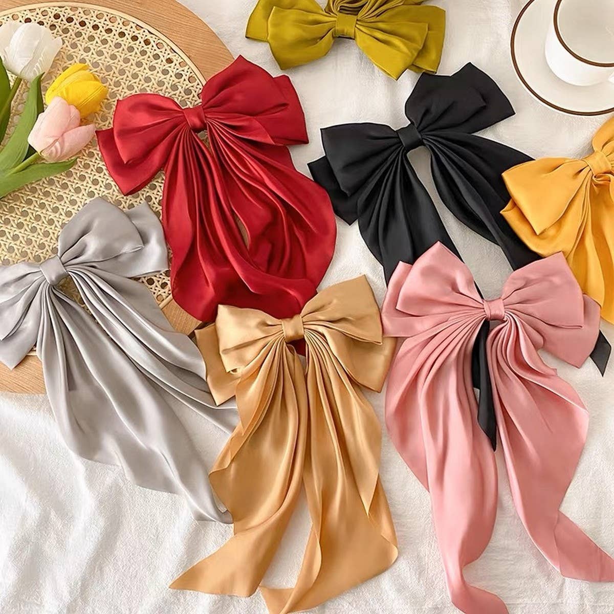 CWAHA1104_SIMPLE TEMPERAMENT BOW HAIR CLIP