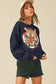 Wild Tiger Short Cropped Long Sleeve Sweatshirt
