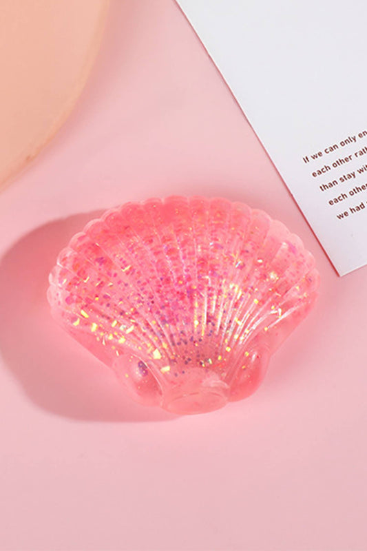 Seashell Shaped Glitter Squishy Stress Relief Squeeze Toy