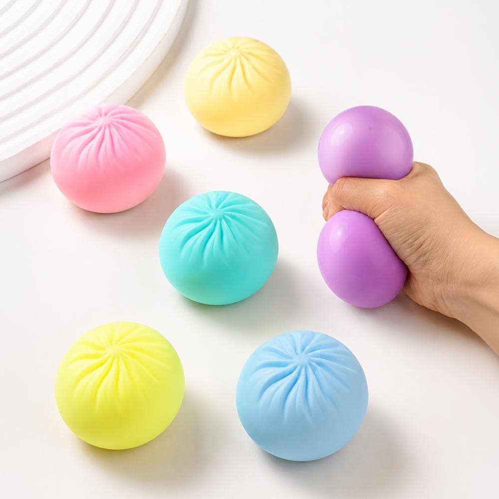 12PCS - Pastel Steamed Bao Bun Dumpling Squeeze Squishy Stress Relief Toy